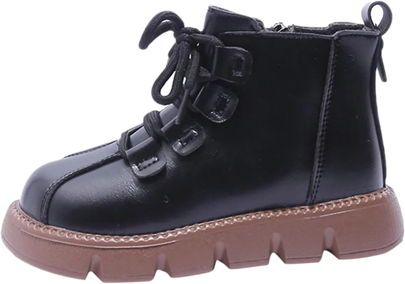 Toddler Shoes 4c Fashion Winter Children Boots For Boys And Girls Slip Thick Soles Flat Bottoms Boot Little Girls