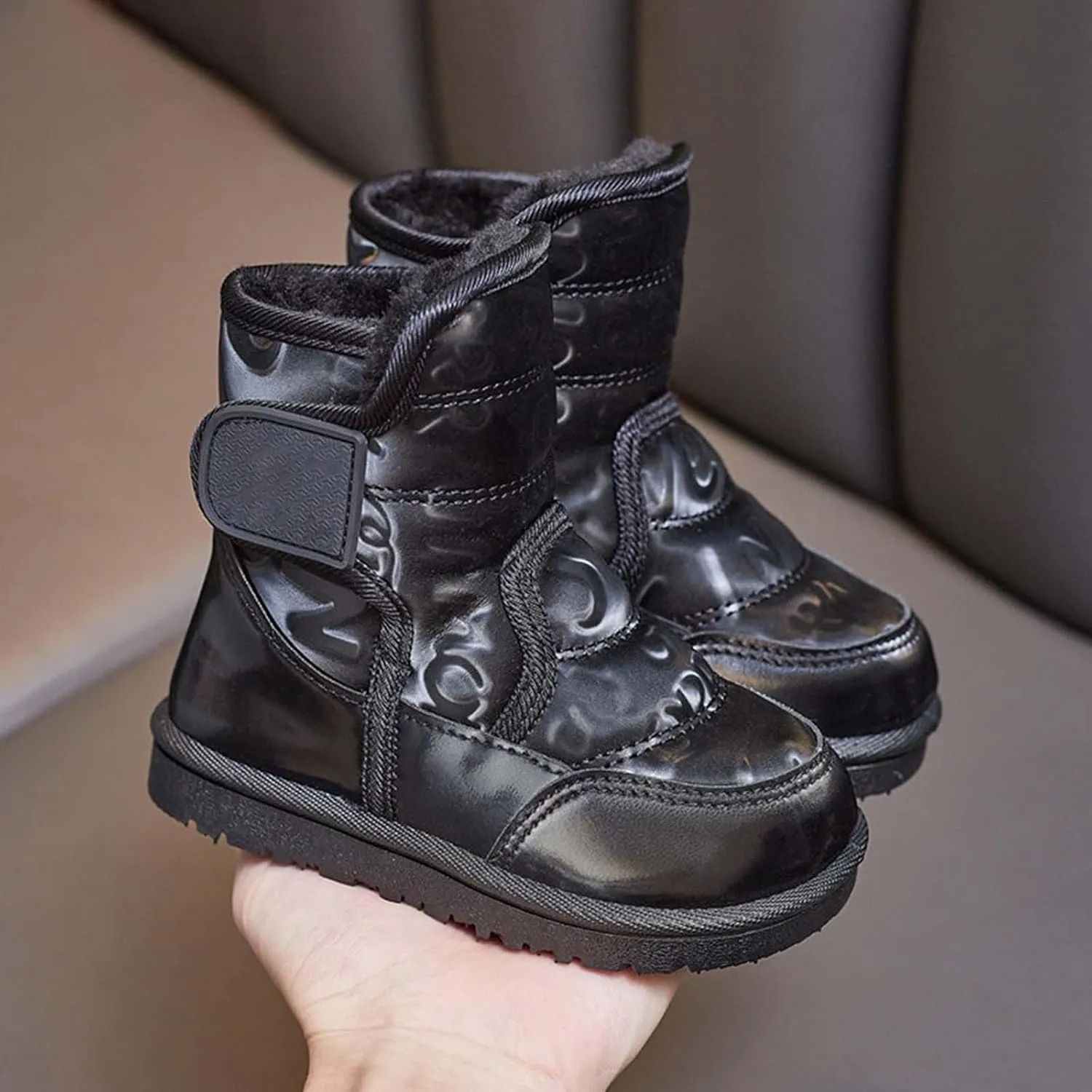 Toddler Snow Boots Boys Snow Boots Size 13 Little Kid Waterproof Non Slip Mid Calf Outdoor Warm Lightweight Snow Boots