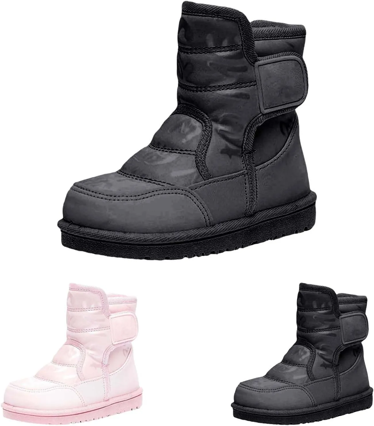 Toddler Snow Boots Boys Snow Boots Size 13 Little Kid Waterproof Non Slip Mid Calf Outdoor Warm Lightweight Snow Boots