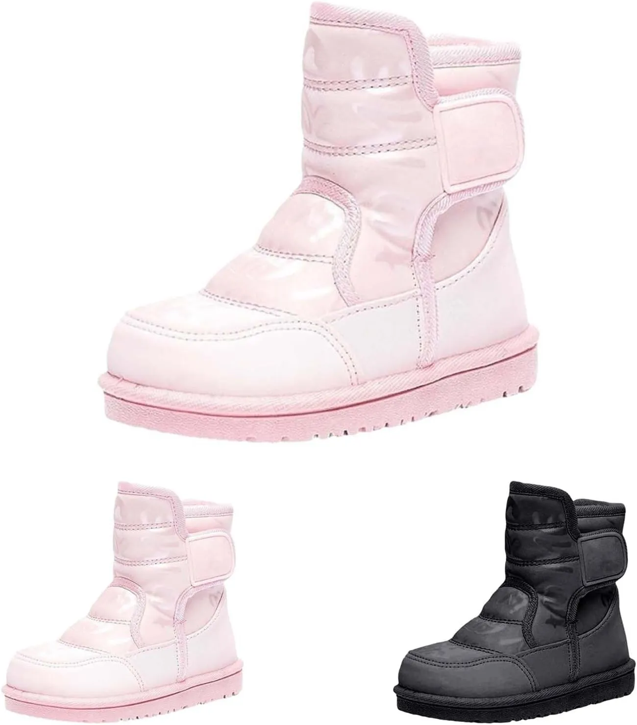 Toddler Snow Boots Boys Snow Boots Size 13 Little Kid Waterproof Non Slip Mid Calf Outdoor Warm Lightweight Snow Boots