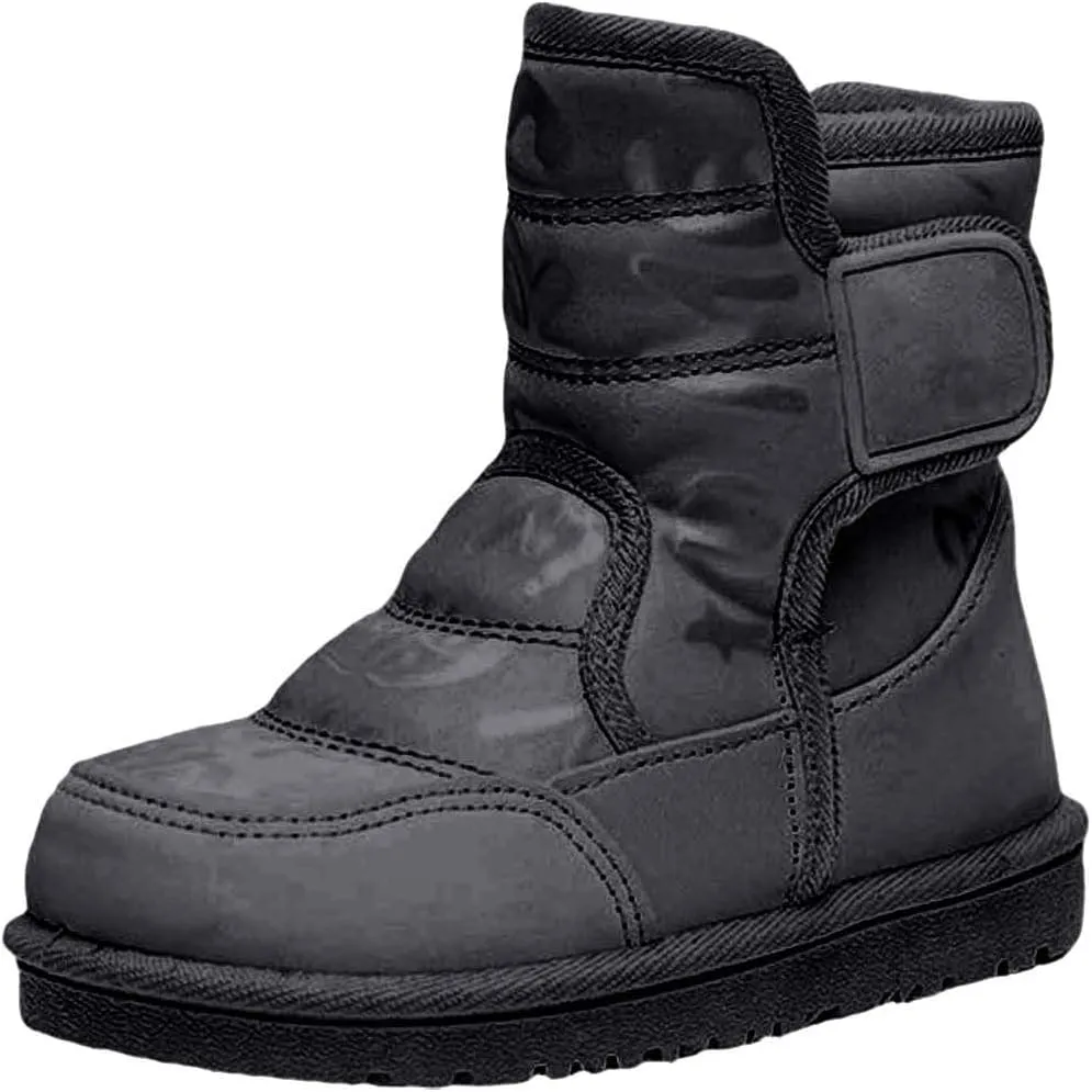 Toddler Snow Boots Boys Snow Boots Size 13 Little Kid Waterproof Non Slip Mid Calf Outdoor Warm Lightweight Snow Boots