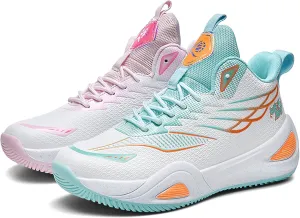 Unisex Basketball Shoes Shock-Absorbing Wear-Resistant Fashionable Lightweight Sports Training Boots