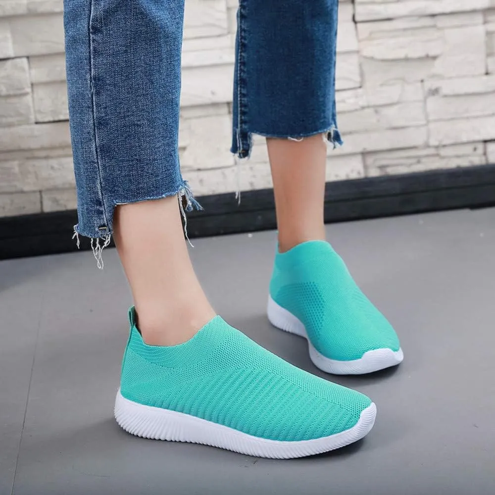 Walking Shoes Women Casual Sock Sneakers Comfy Breathable Slip on Sneakers Lightweight Casual Sports Work Shoes
