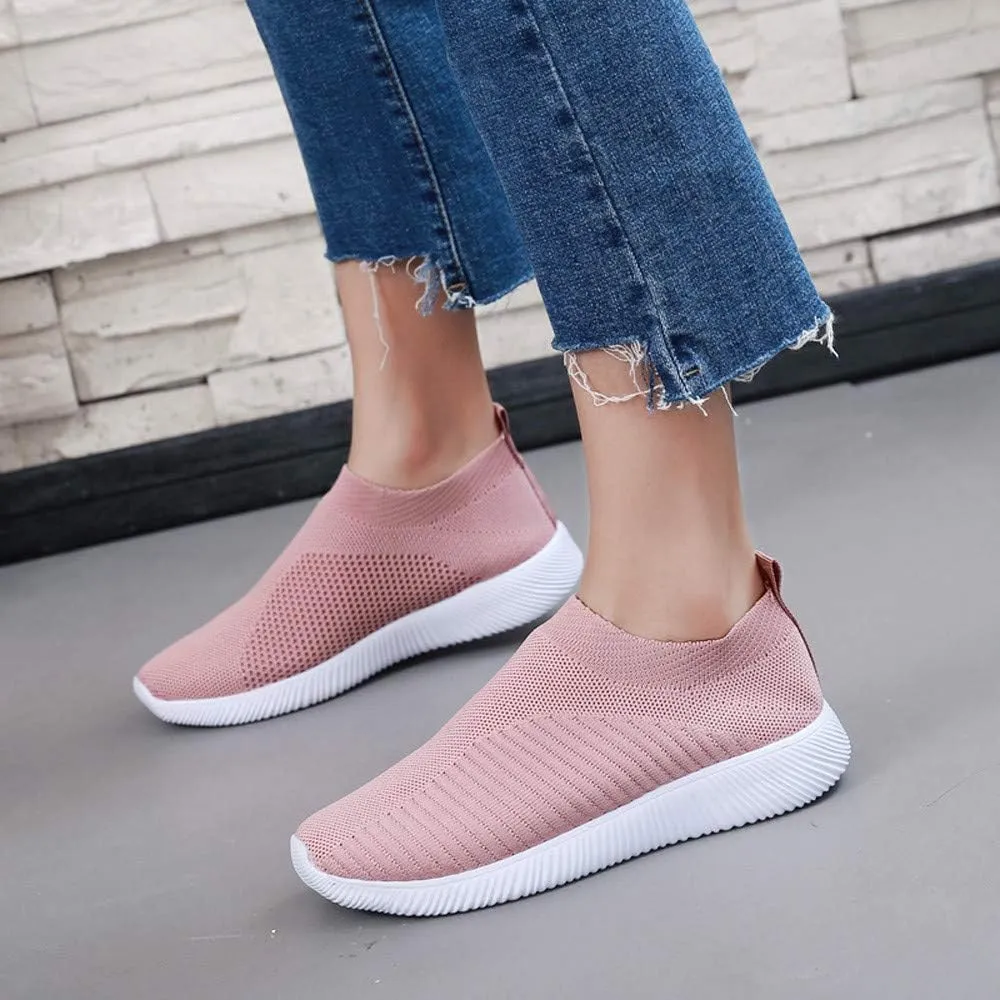 Walking Shoes Women Casual Sock Sneakers Comfy Breathable Slip on Sneakers Lightweight Casual Sports Work Shoes