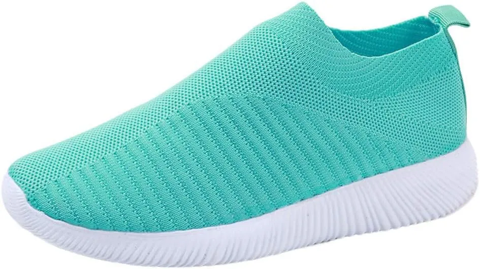 Walking Shoes Women Casual Sock Sneakers Comfy Breathable Slip on Sneakers Lightweight Casual Sports Work Shoes
