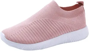 Walking Shoes Women Casual Sock Sneakers Comfy Breathable Slip on Sneakers Lightweight Casual Sports Work Shoes