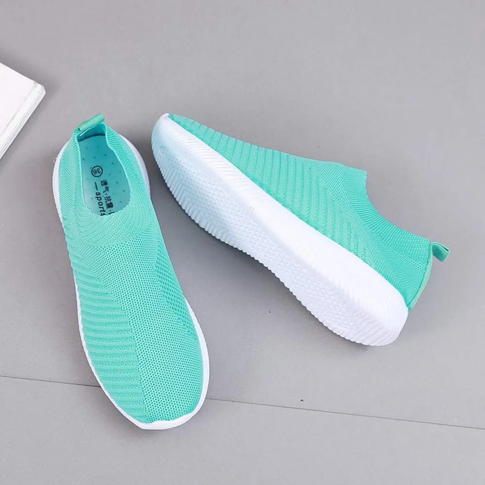 Walking Shoes Women Casual Sock Sneakers Comfy Breathable Slip on Sneakers Lightweight Casual Sports Work Shoes