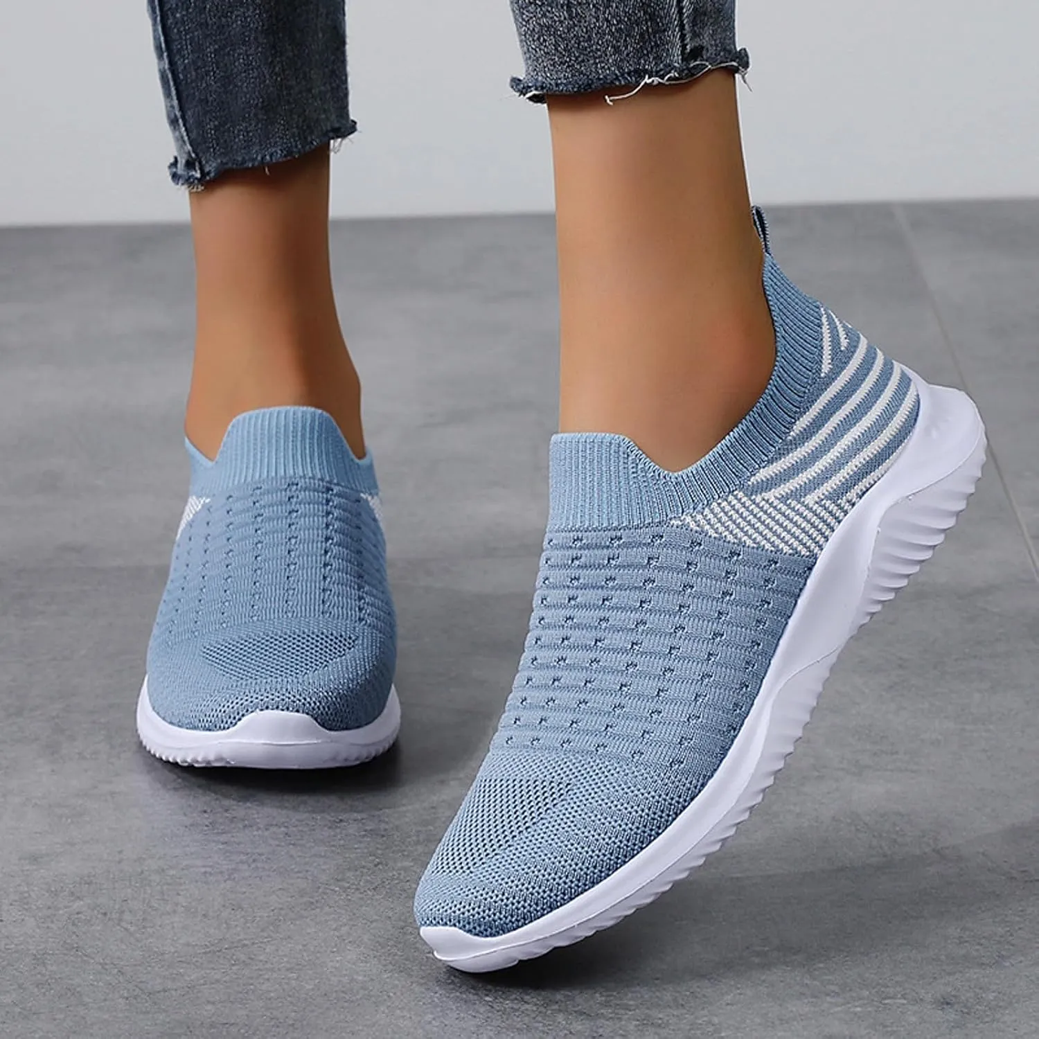 Womans Athletic Shoes Womens Walking Running Shoes Lightweight Breathable Tennis Shoes Non Slip Workout Sneakers