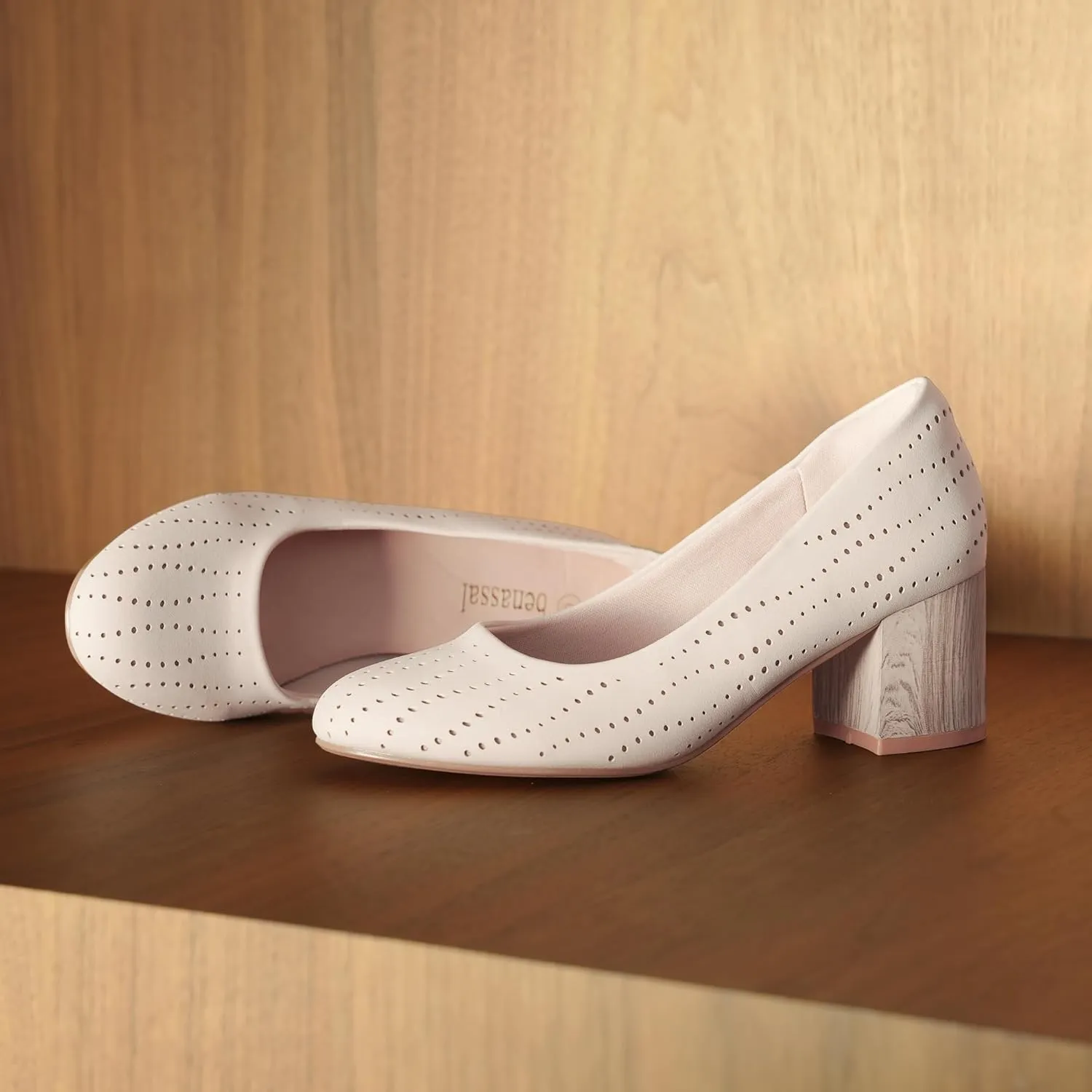 Women Low Block Chunky Heels Work Pumps Comfortable Dress Shoes