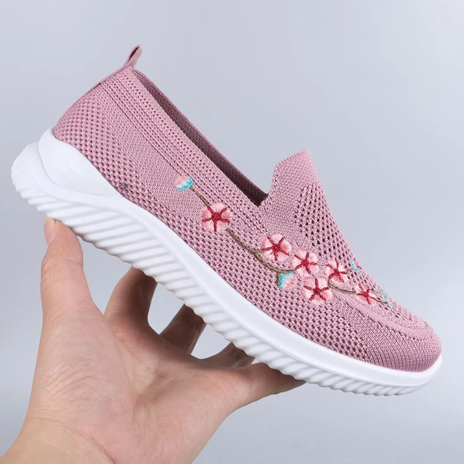 Women Walking Sneakers Lightweight Breathable Running Shoes Non Slip Athletic Sneakers Workout Casual Sports Shoes
