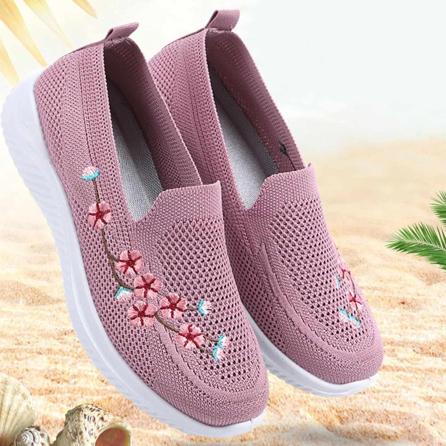 Women Walking Sneakers Lightweight Breathable Running Shoes Non Slip Athletic Sneakers Workout Casual Sports Shoes