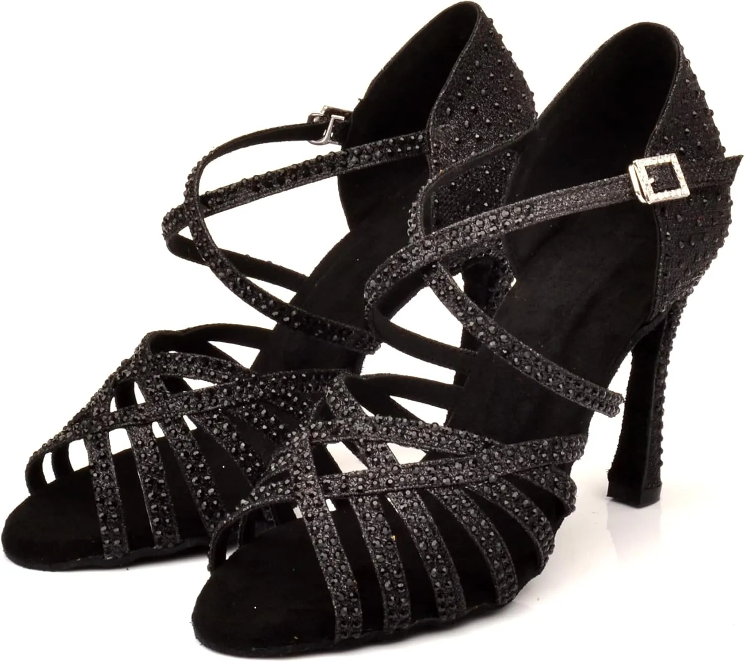 Women's 1920s Party Shoes Rhinestone Ballroom Dance Shoes Performance Wedding Shoes