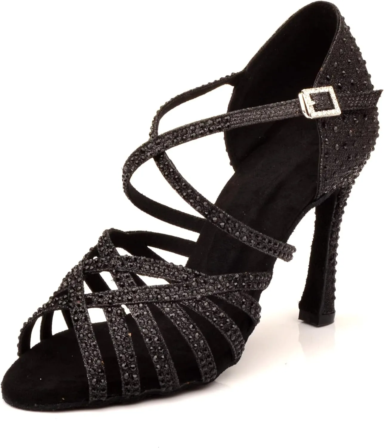 Women's 1920s Party Shoes Rhinestone Ballroom Dance Shoes Performance Wedding Shoes