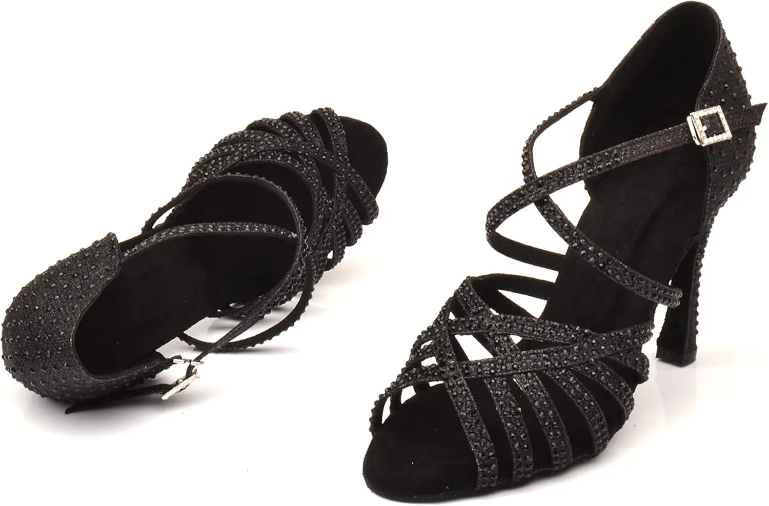 Women's 1920s Party Shoes Rhinestone Ballroom Dance Shoes Performance Wedding Shoes