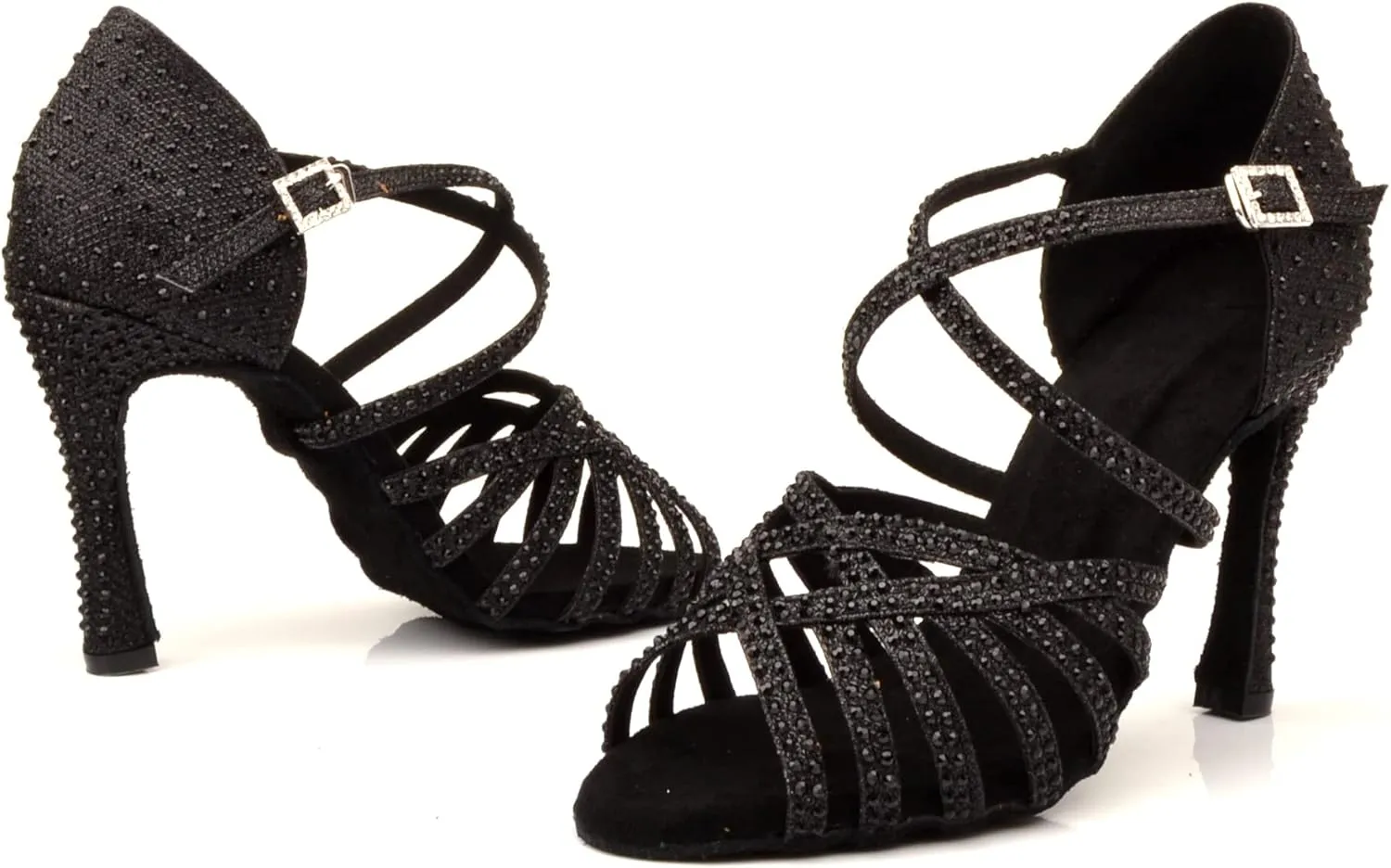 Women's 1920s Party Shoes Rhinestone Ballroom Dance Shoes Performance Wedding Shoes