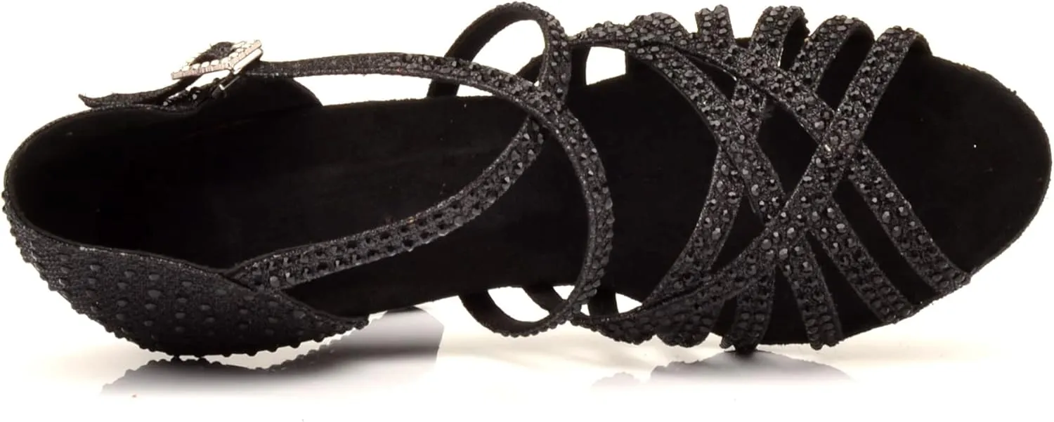 Women's 1920s Party Shoes Rhinestone Ballroom Dance Shoes Performance Wedding Shoes