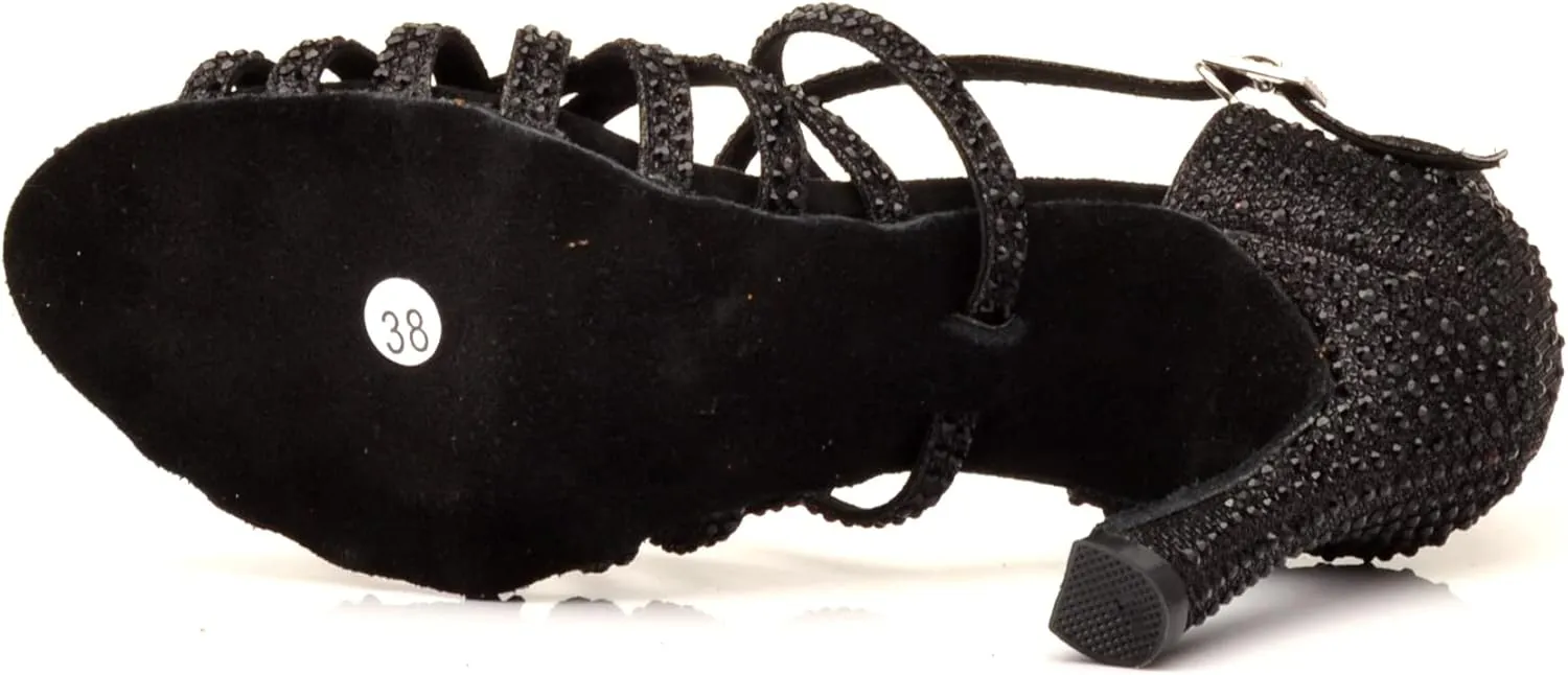 Women's 1920s Party Shoes Rhinestone Ballroom Dance Shoes Performance Wedding Shoes