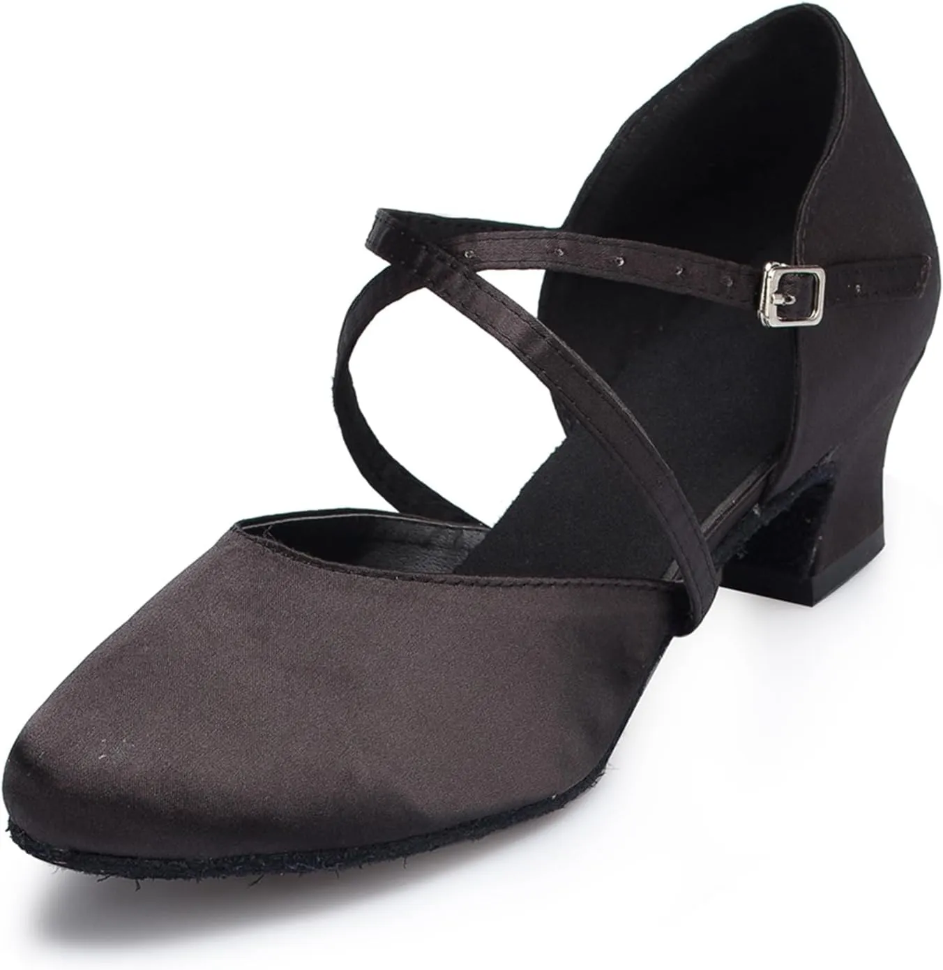 Women's Closed-Toe Ballroom Latin Party Wedding Performance Dance Shoes