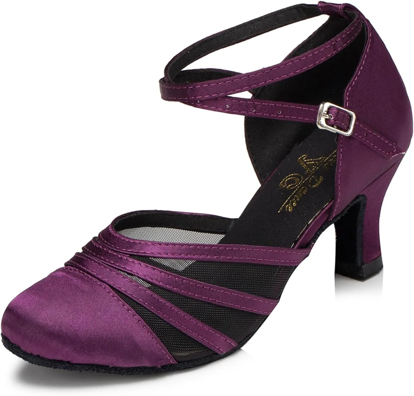 Women's Closed-Toe Ballroom Latin Party Wedding Performance Dance Shoes