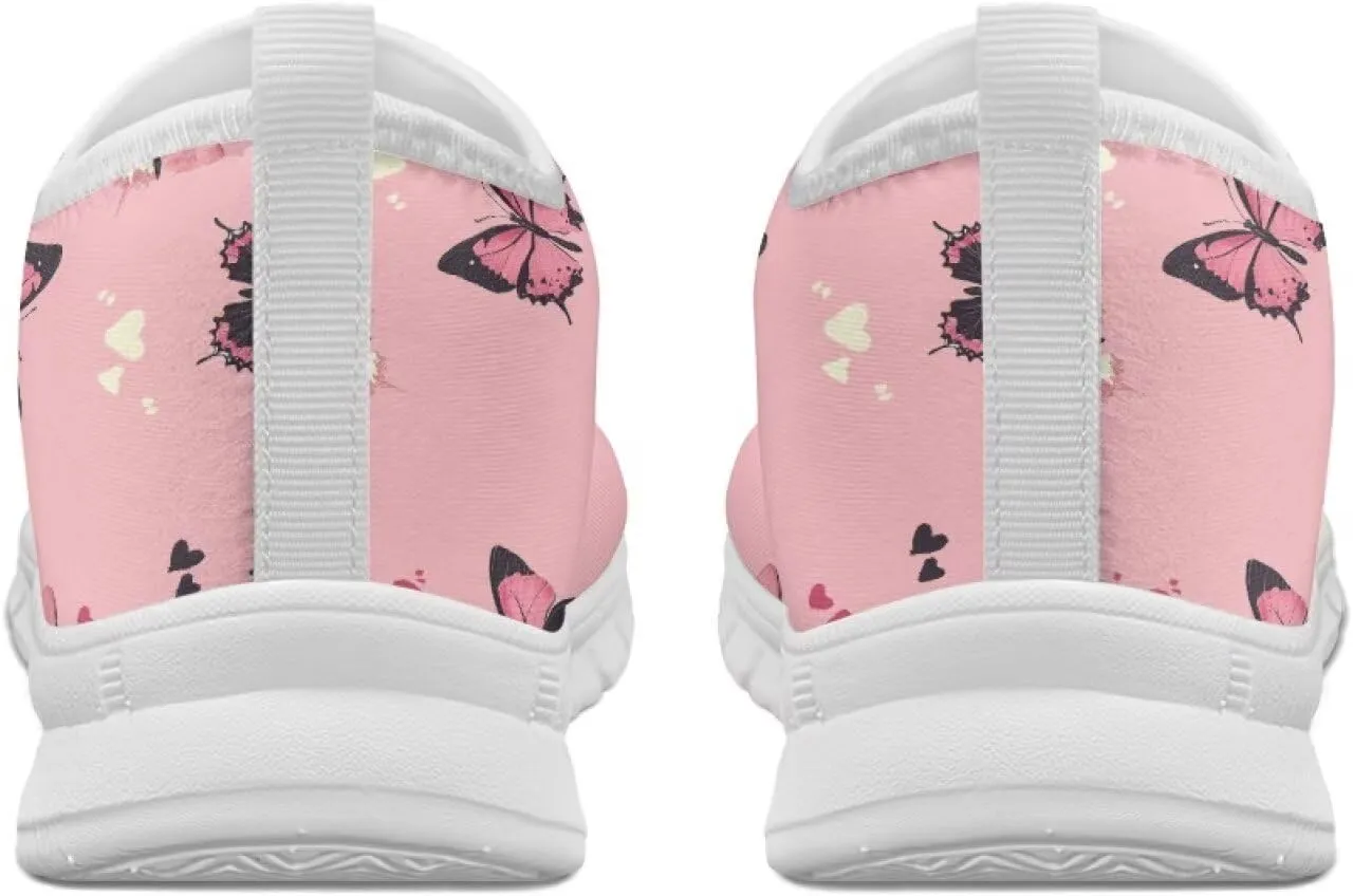 Women's Sneakers Comfy Breathable Lightweight Low Cut Non Slip Walking Running Shoes Valentine's Prints