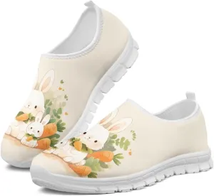 Women's Sneakers Comfy Breathable Lightweight Low Cut Non Slip Walking Running Shoes Valentine's Prints