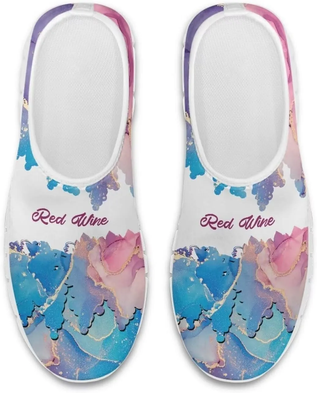 Women's Sneakers Comfy Breathable Lightweight Low Cut Non Slip Walking Running Shoes Valentine's Prints