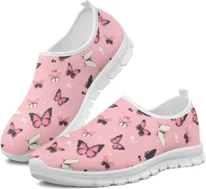 Women's Sneakers Comfy Breathable Lightweight Low Cut Non Slip Walking Running Shoes Valentine's Prints