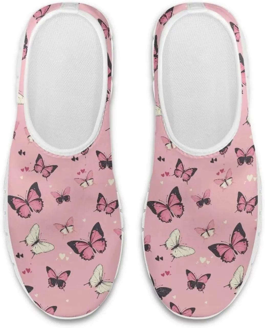 Women's Sneakers Comfy Breathable Lightweight Low Cut Non Slip Walking Running Shoes Valentine's Prints