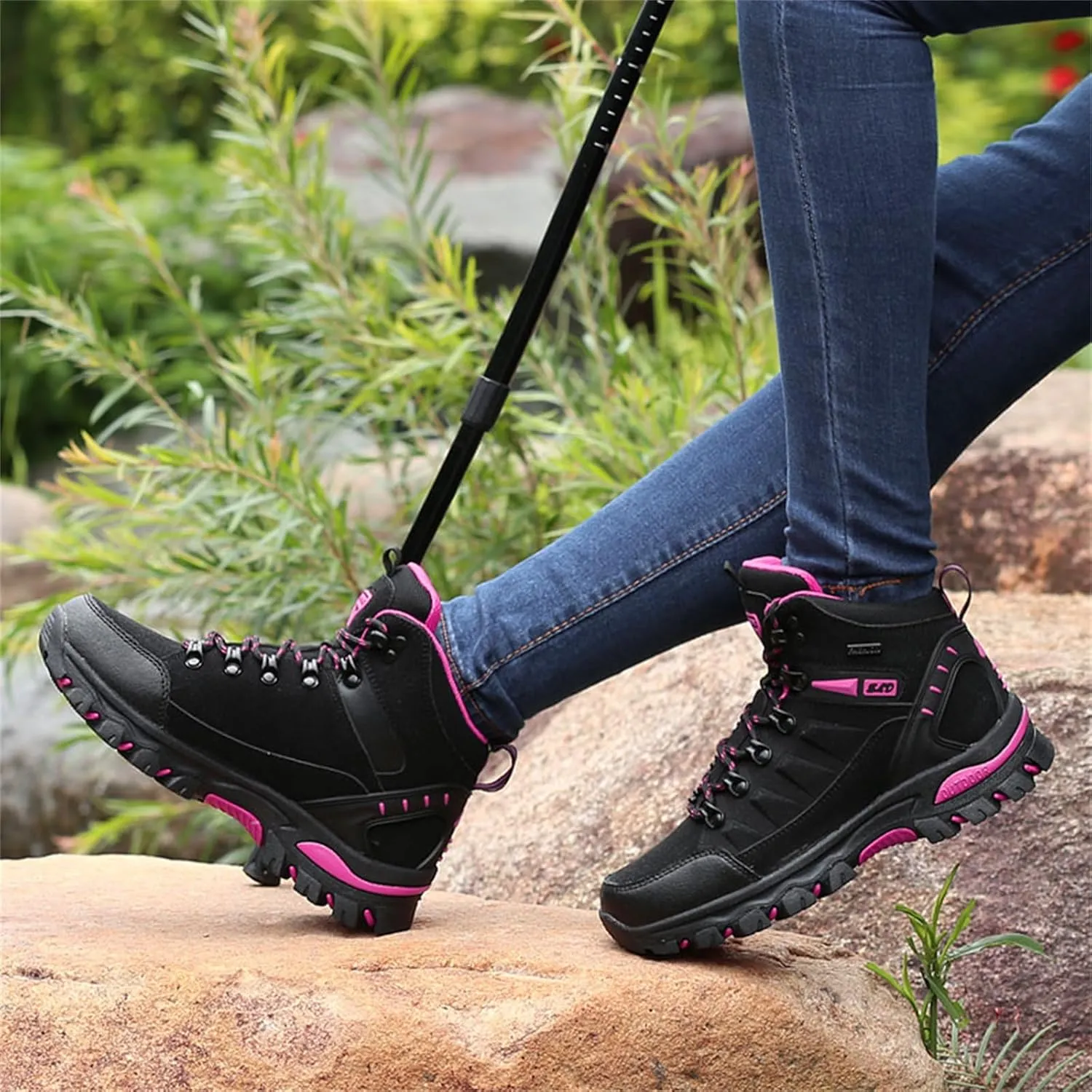 Women's Walking Boots Waterproof Trekking & Hiking Shoes For Backpacking Camping Trails Outdoor Walking Fashionable Women's Shoes