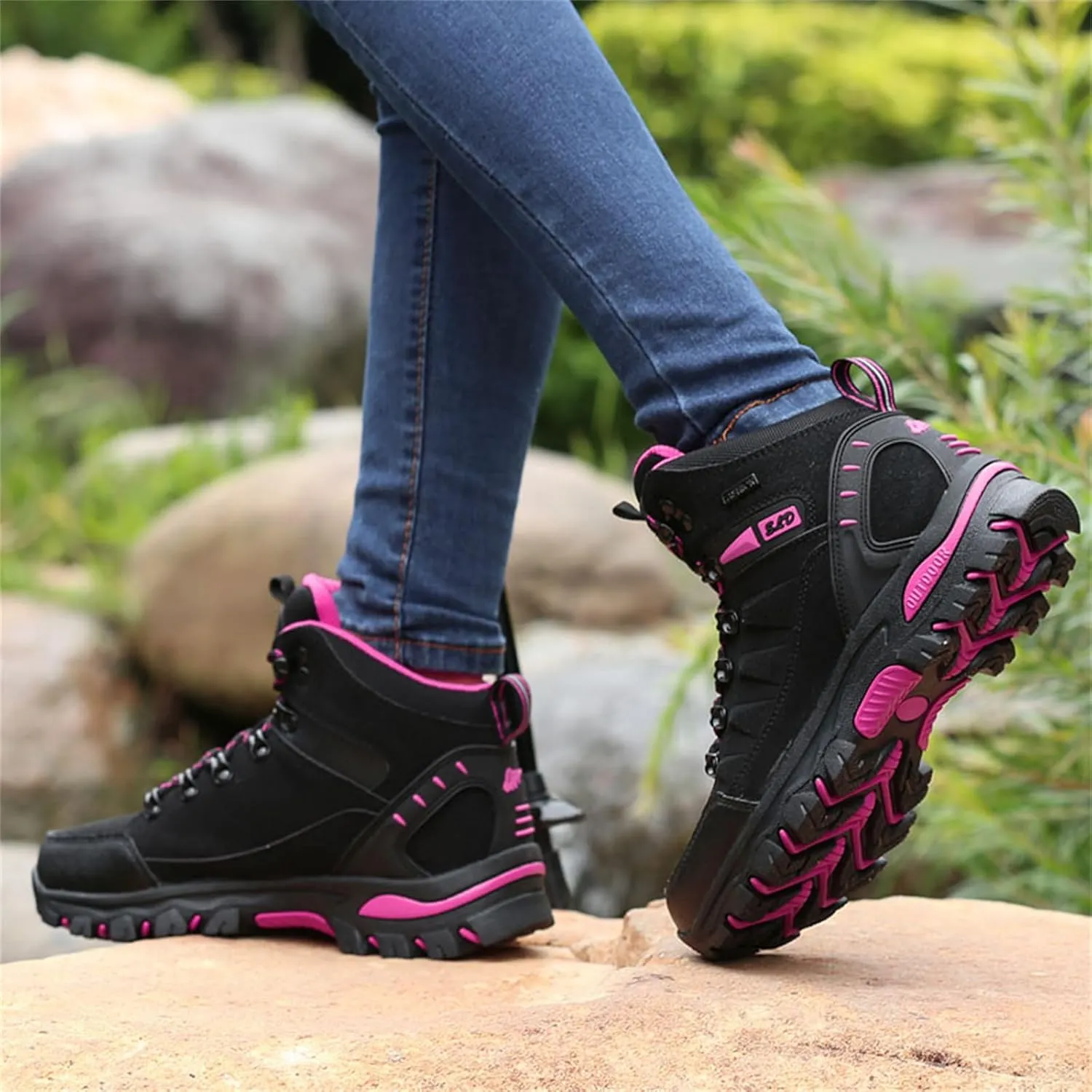 Women's Walking Boots Waterproof Trekking & Hiking Shoes For Backpacking Camping Trails Outdoor Walking Fashionable Women's Shoes