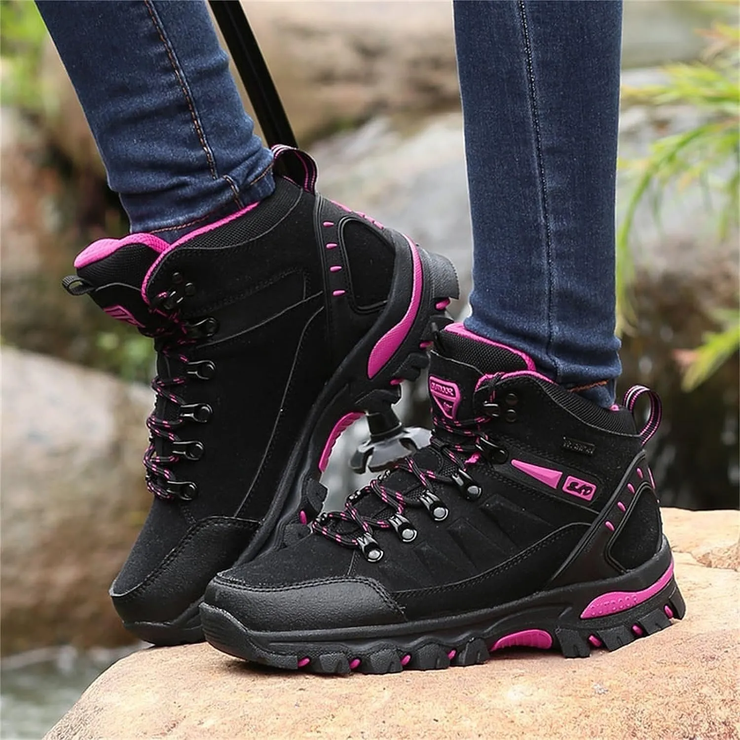 Women's Walking Boots Waterproof Trekking & Hiking Shoes For Backpacking Camping Trails Outdoor Walking Fashionable Women's Shoes