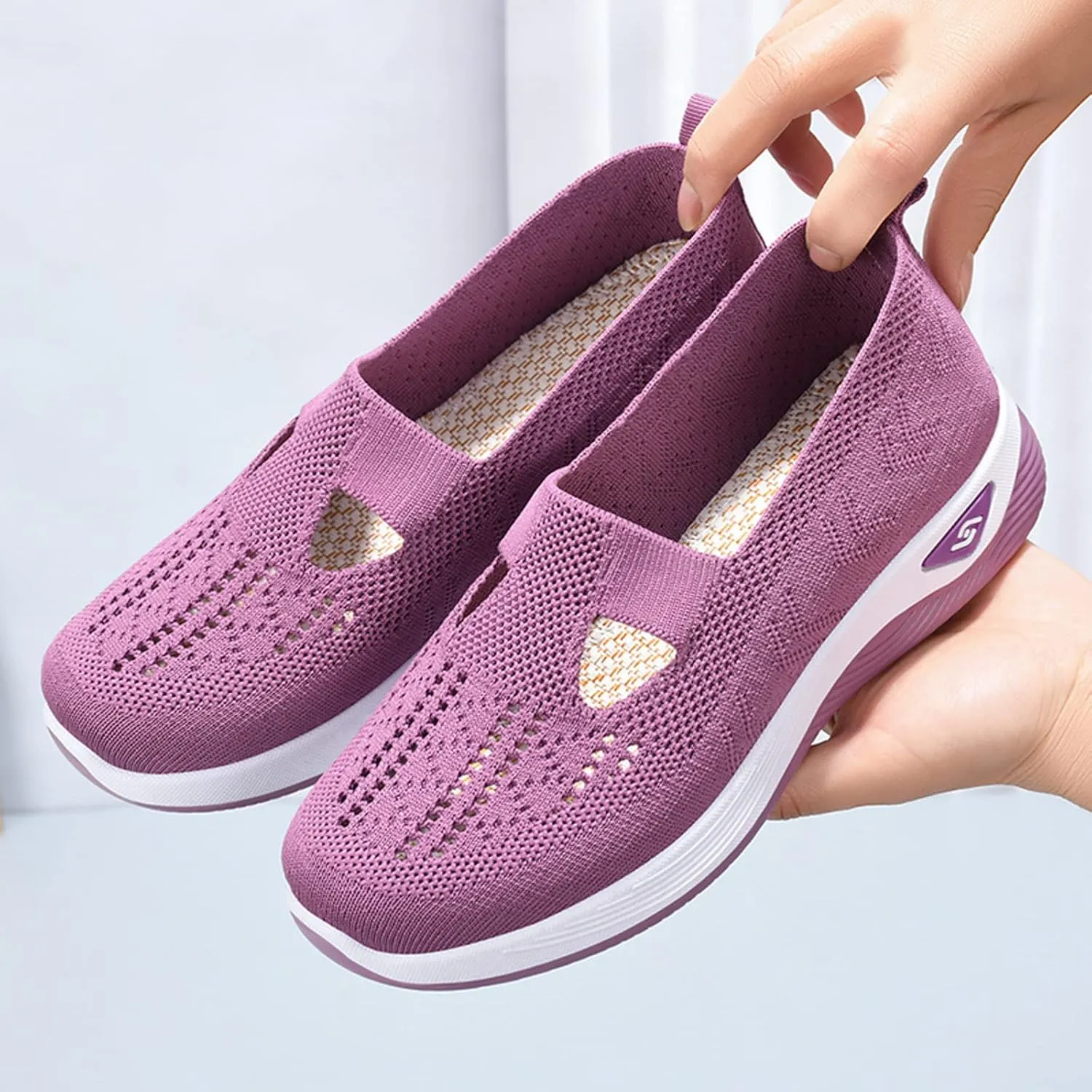 Women's Walking Shoes Cushion Running Tennis Shoes Non-Slip Comfy Breathable Workout Sports Athletic Fashion Sneakers