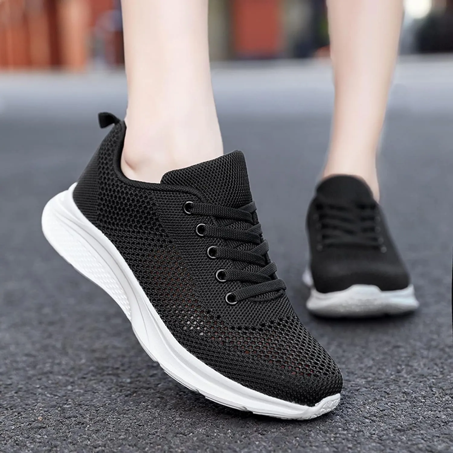 Women's Walking Shoes Mesh Breathable Lightweight Fashion Mens Casual Shoes Lightweight Casual Black Shoes Fashion Sneakers Brown Tennis Shoe Trainers Shoe
