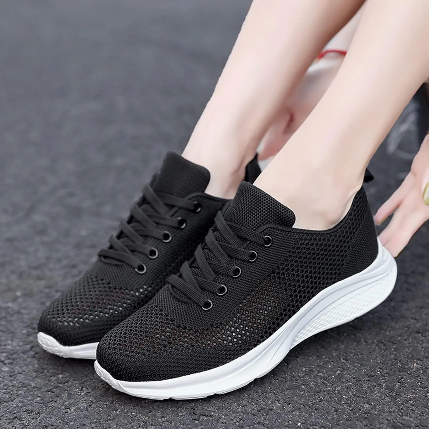 Women's Walking Shoes Mesh Breathable Lightweight Fashion Mens Casual Shoes Lightweight Casual Black Shoes Fashion Sneakers Brown Tennis Shoe Trainers Shoe