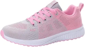 Women's Walking Shoes Mesh Breathable Lightweight Fashion Mens Tennis Shoes Lightweight Men's Casual Dress Shoes Brown Sneakers Waterproof Tennis Shoe Trainers Shoe
