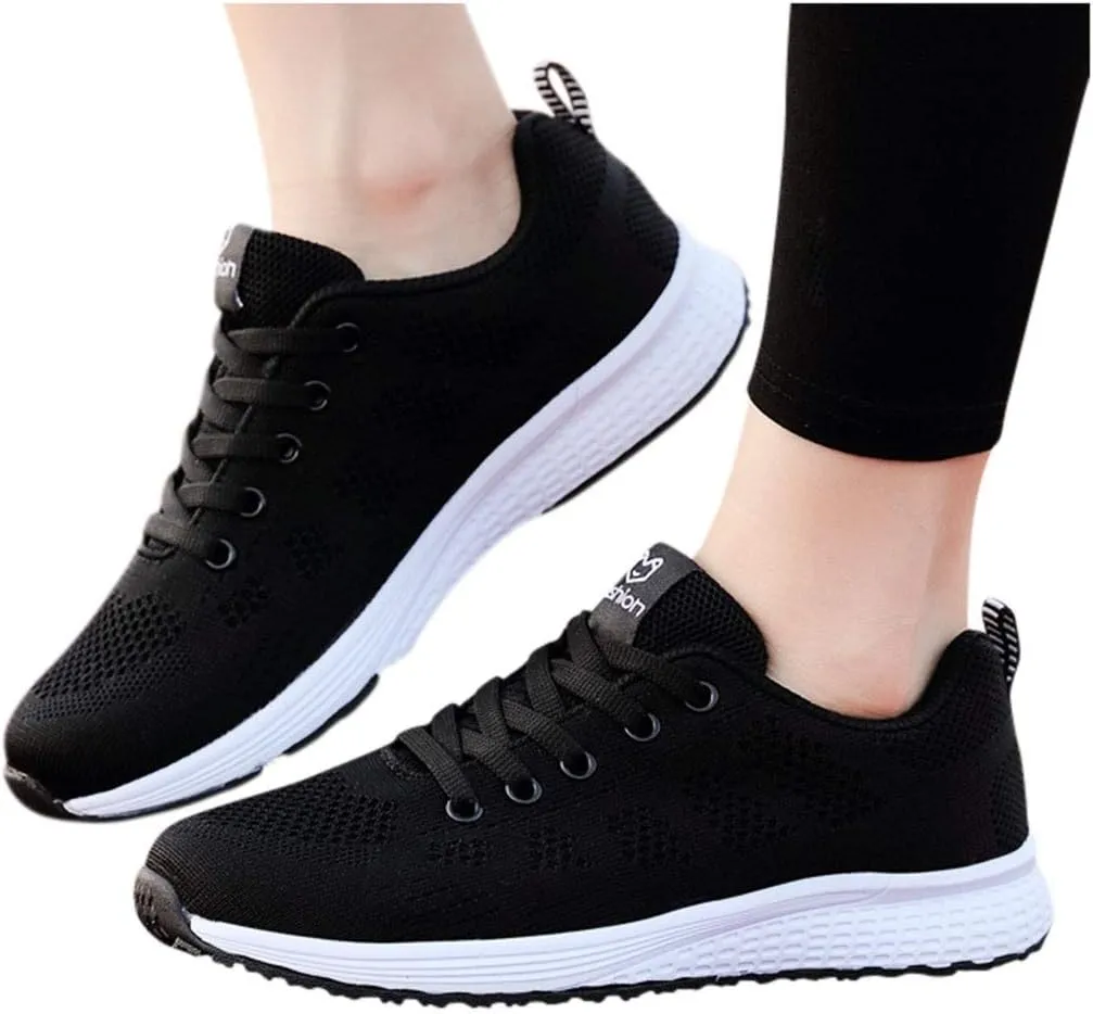 Women's Walking Shoes Mesh Breathable Lightweight Fashion Mens Tennis Shoes Lightweight Men's Casual Dress Shoes Brown Sneakers Waterproof Tennis Shoe Trainers Shoe