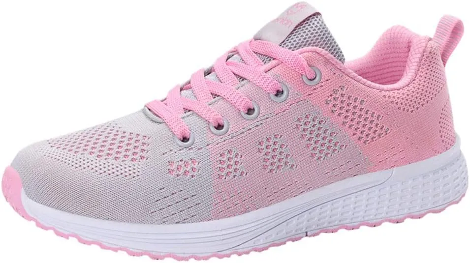 Women's Walking Shoes Mesh Breathable Lightweight Fashion Mens Tennis Shoes Lightweight Men's Casual Dress Shoes Brown Sneakers Waterproof Tennis Shoe Trainers Shoe