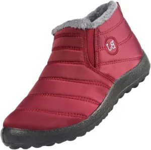 Women's Winter Boots Wide Width Adults Lined Snow Boots for Women Warm Fur Lined Barefoot Shoes Grounded Footwear Hiking Womens Fall Shoes Men's Winter Booties